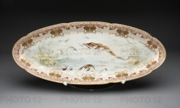 Fish Platter, France, c. 1900. Creator: Théodore Haviland.