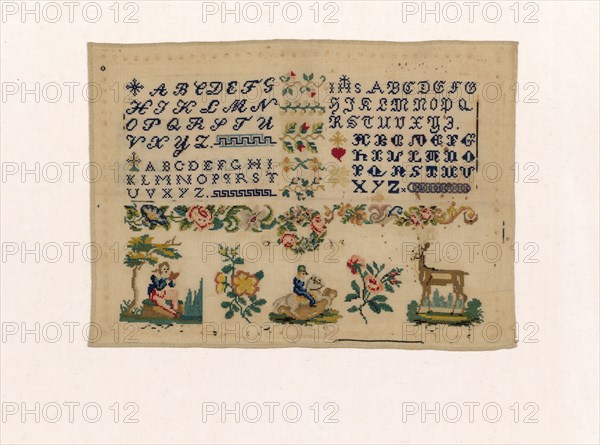 Sampler, Italy, 1801/75. Creator: Unknown.