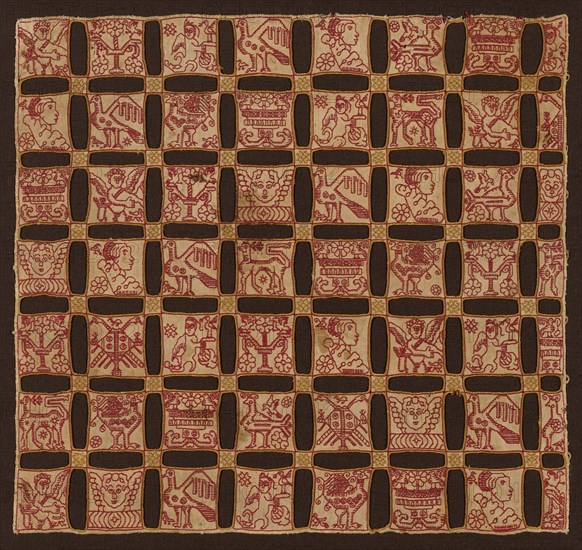 Panel (Probably used as a Pillow Cover), Italy, c. 1600. Creator: Unknown.