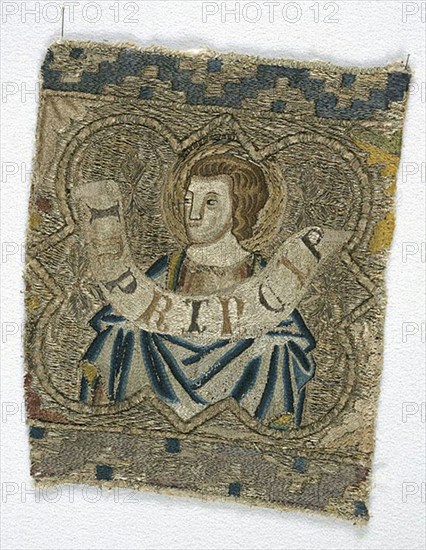 Fragment from an Orphrey, Florence, 1360s. Creator: Unknown.