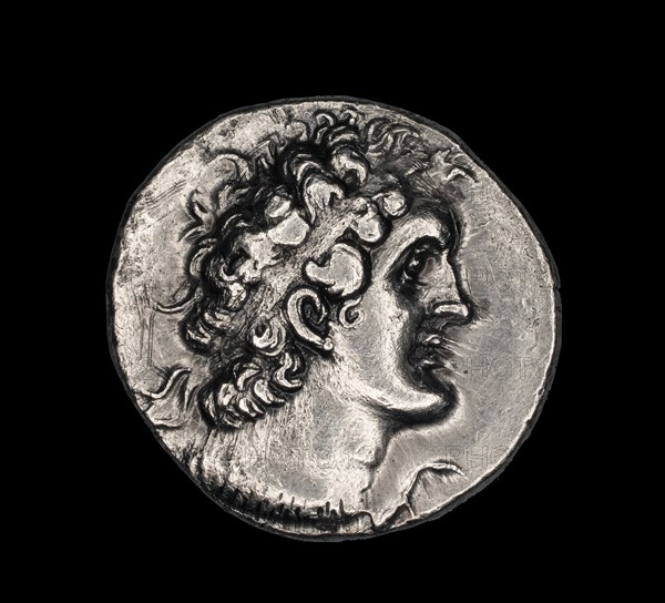 Tetradrachm (Coin) Portraying Ptolemy VIII Euergetes, 146-145 BCE, Reign of Ptolemy...(146-116 BCE). Creator: Unknown.