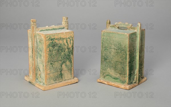 Miniature Stacked Boxes Simulating Food Containers (Mingqi), Ming dynasty (1368-1644). Creator: Unknown.