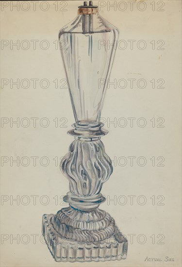 Lamp, c. 1936. Creator: Ella Josephine Sterling.