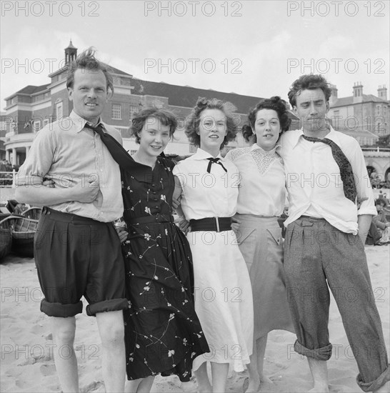 Staff outing of Laing's London office to Bournemouth, 30/05/1953. Creator: John Laing plc.