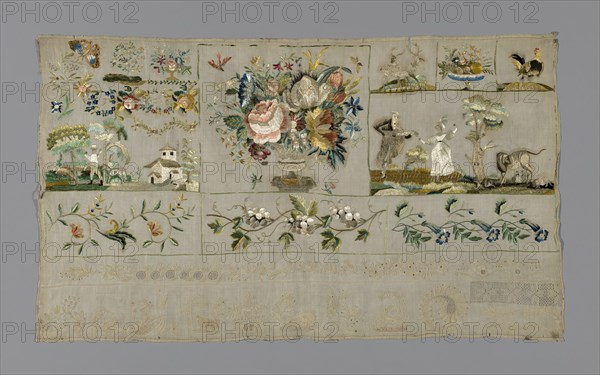 Sampler, France, 19th century.