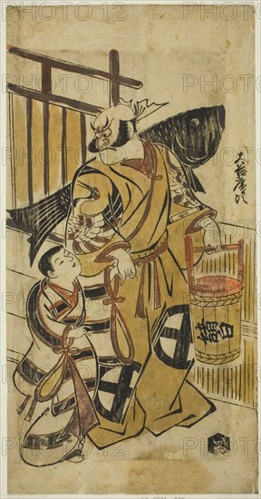 The Actor Otani Hiroji I as Asahina Saburo, c. 1723. Attributed to Torii Kiyonobu I.