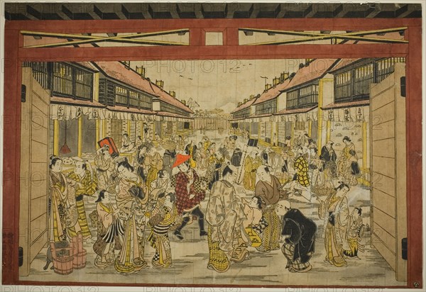 The Main Gate, New Yoshiwara, c. 1745.