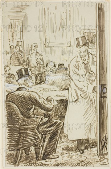 At the Club, 1870/91.