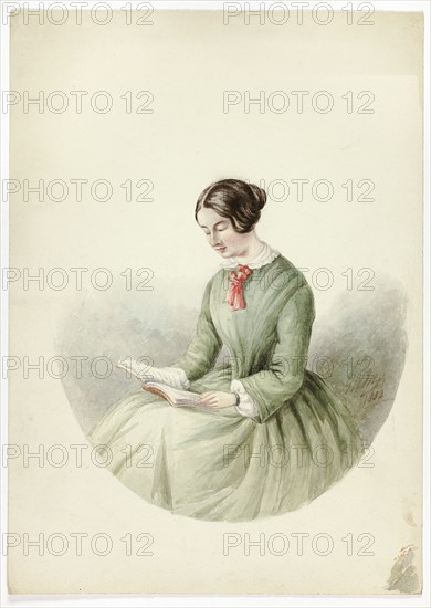 Portrait of Woman Reading, 1852.