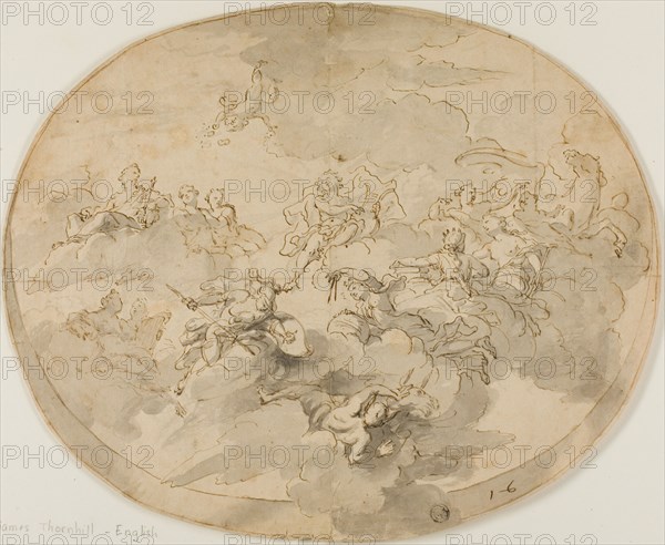 Design for Ceiling Fresco: Apollo and the Muses with Minerva Destroying Ignorance, n.d.