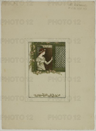 Woman at Lattice Window, n.d.