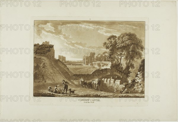 Cardiff Castle from the West, 1776.