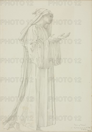 Figure of Pilgrim in Romaunt of the Rose, c. 1873-77.