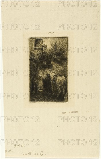 Woman at Window of Inn, n.d.