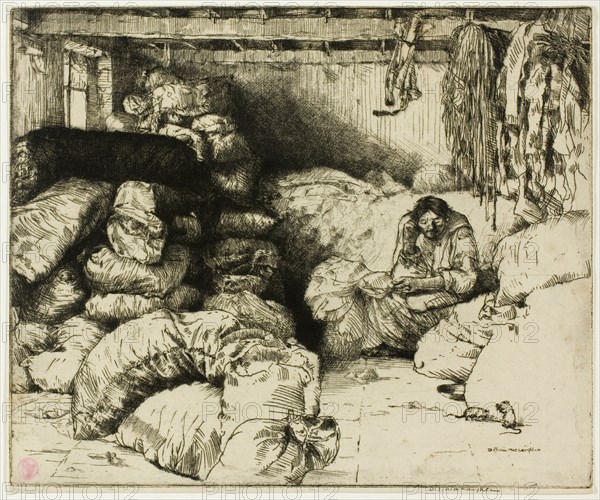 The Sleeping Rag Vendor, 1901.