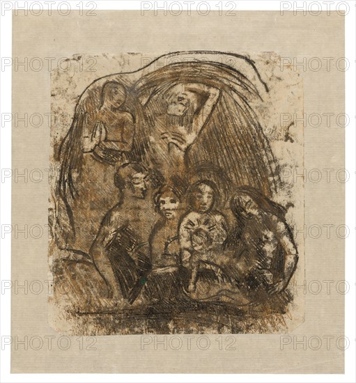 Nativity (Mother and Child Surrounded by Five Figures), c. 1902.