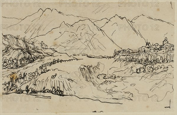 Village in Mountains, n.d.