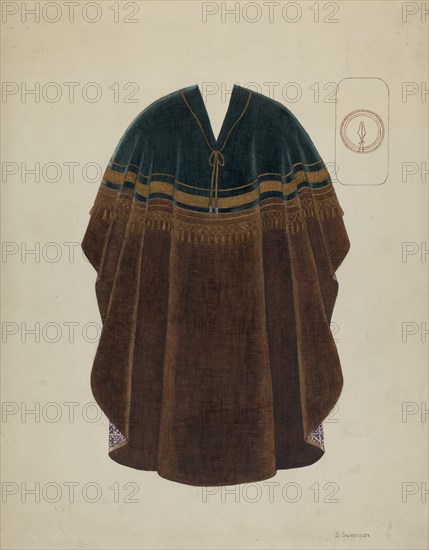 Manta or Poncho, c. 1936.