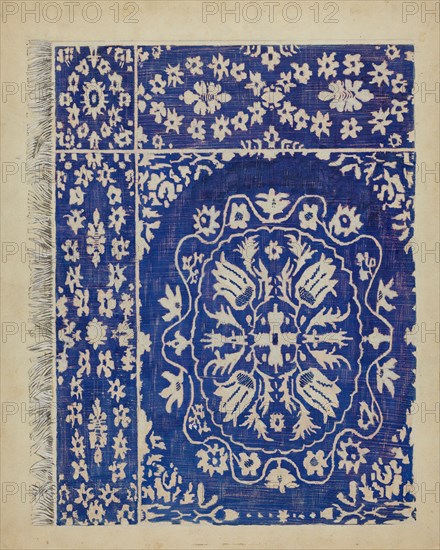 Woven Coverlet, 1935/1942.