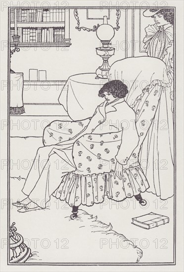 Frontispiece to An Evil Motherhood. Elkin Mathews, 1895. Creator: Aubrey Beardsley.