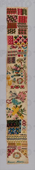 Sampler, Germany, 1852. Creator: Maria Beiser.