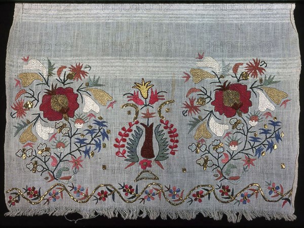 Panel (Towel?), Greece, 19th century. Creator: Unknown.