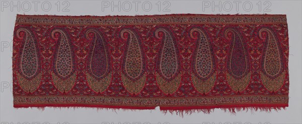 Shawl Border (Pallu), Kashmir, c. 1820. Creator: Unknown.