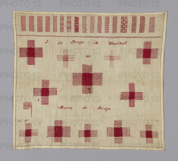 Sampler, Netherlands, 1808. Creator: Unknown.