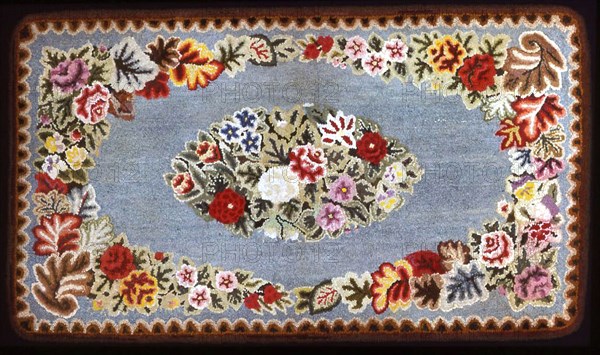 Rug, United States, 19th century. Creator: Unknown.