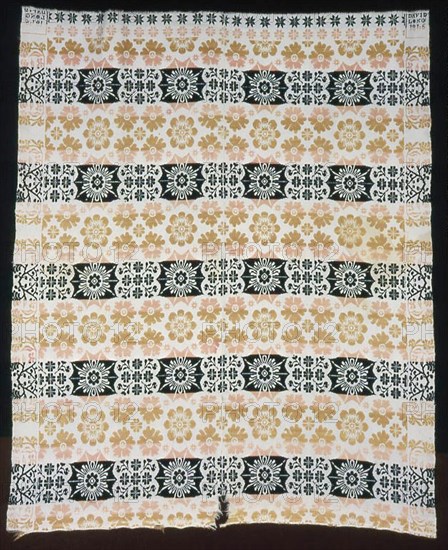 Coverlet, Pennsylvania, 1846. Creator: Unknown.