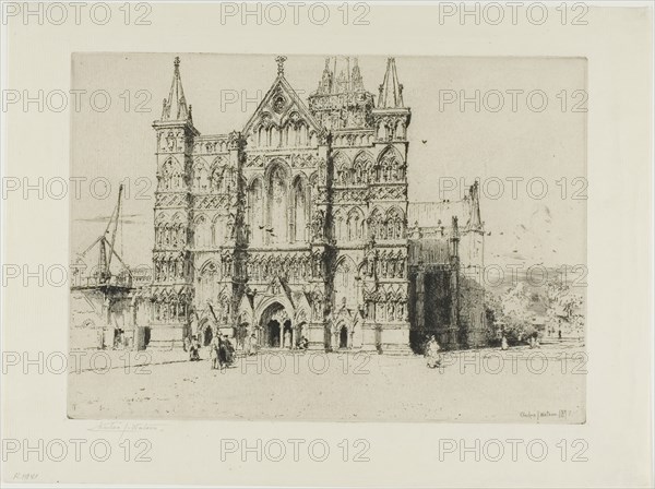 Salisbury Cathedral, 1897. Creator: Charles John Watson.