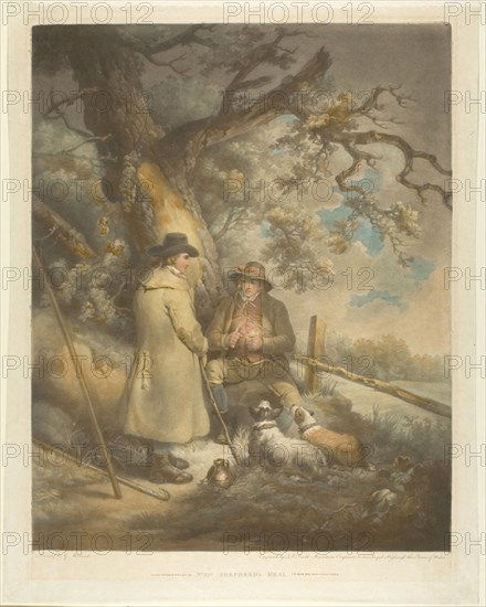 Shepherd's Meal, published February 1, 1803. Creator: John Raphael Smith.