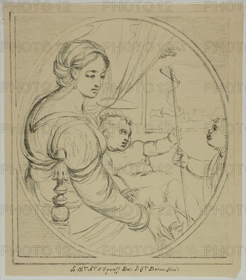 Virgin in a Chair, 1817–20. Creator: Vivant Denon.