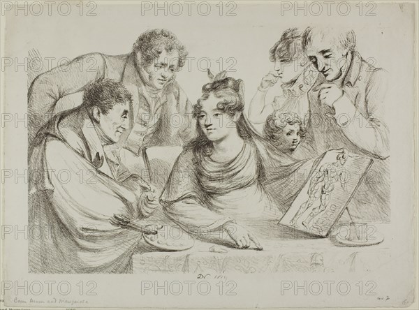 Lithography Lesson, 1819. Creator: Vivant Denon.