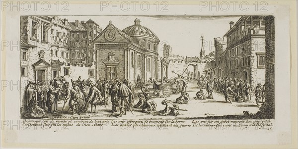 The Hospital, plate fifteen from The Large Miseries of War, n.d. Creator: Gerard van Schagen.