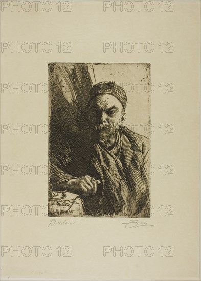 Paul Verlaine II, 1895. Creator: Anders Leonard Zorn.