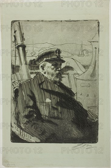 King Oscar II (Second plate), 1898. Creator: Anders Leonard Zorn.