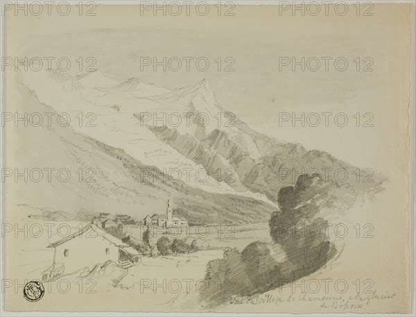 View of the Village of Chamonix, and the Bossons Glacier, n.d. Creator: Unknown.