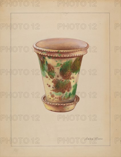 Flower Pot, 1935/1942. Creator: Anna Aloisi.