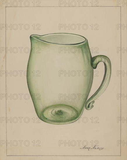 Pitcher, 1935/1942. Creator: Anna Aloisi.