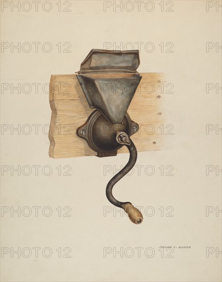 Coffee Mill, c. 1937. Creator: Frank C. Barks.