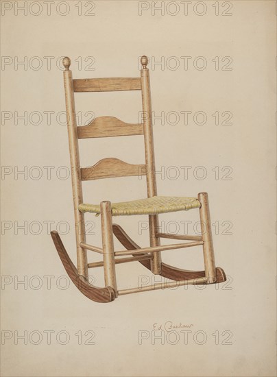 Rocking Chair, 1941. Creator: Edward Bashaw.