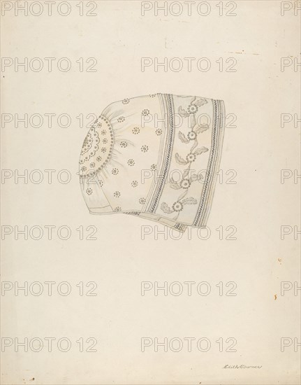 Baby's Bonnet, c. 1937. Creator: Edith Towner.