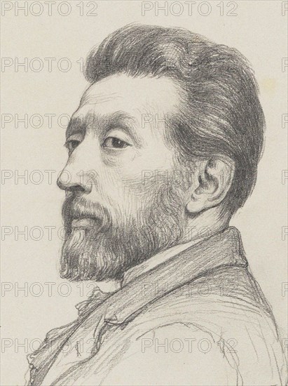 Portrait of the composer Jules-Laurent Duprato (1827-1892), 1880. Creator: Boulanger, Gustave Clarence Rodolphe (1824-1888).