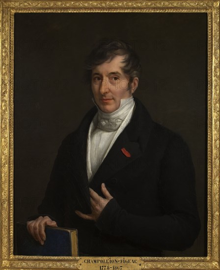 Portrait of Jacques-Joseph Champollion-Figeac (1778-1867), ca 1825. Creator: Rumilly, Victorine Angélique Amélie (1789-1849).