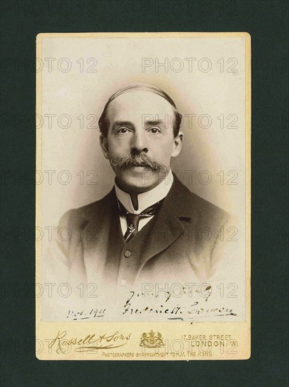 Portrait of the Composer, pianist and conductor Sir Frederic Hymen Cowen (1852-1935), 1911. Creator: Photo studio Russel & Sons, London  .