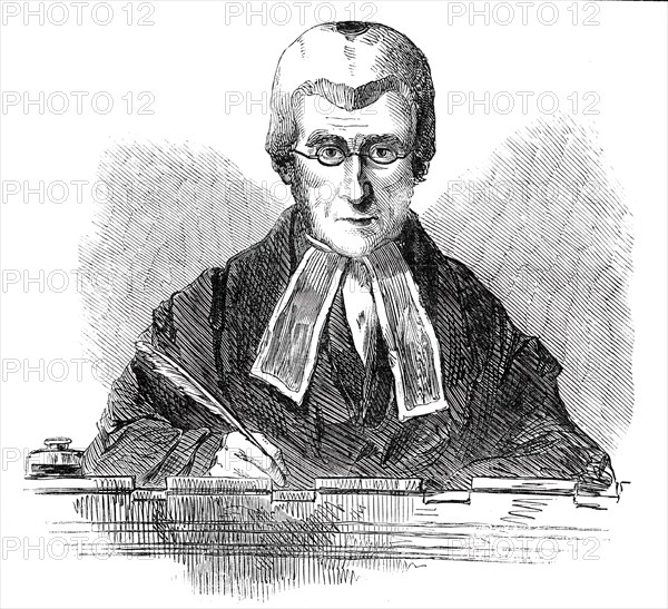 The Right Hon. Lord Campbell, Lord Chief Justice of the Court of Queen's Bench..., 1850. Creator: Unknown.