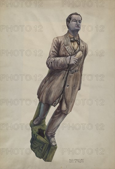 Figurehead "General Schofield", c. 1939. Creator: Molly Bodenstein.