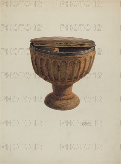 Baptismal Font, 1939. Creators: Ruth Buker, Raymond E. Noble.