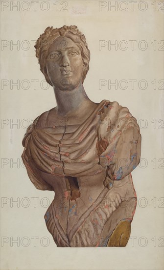 Figurehead, c. 1937. Creator: Frances Cohen.